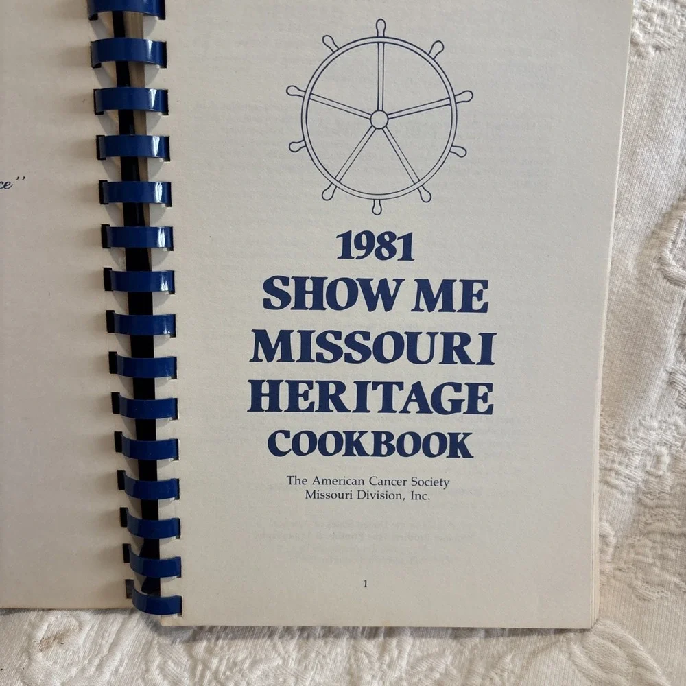 VTG 1981 Show Me Missouri Heritage Cook Book